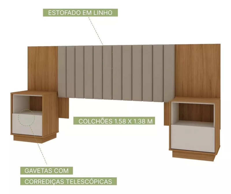 Cabeceira de Cama em MDF - Image 3
